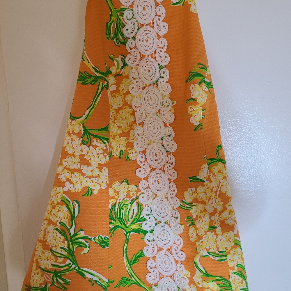 Lily Pulitzer Orange Backless Tank Top